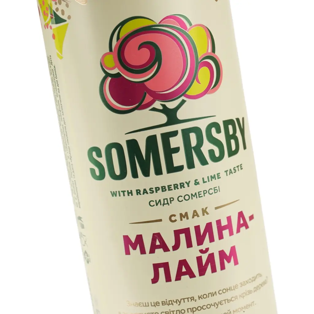 Сидр Somersby Малина-Лайм 4.7% ж/б 0.5 л - фото 5