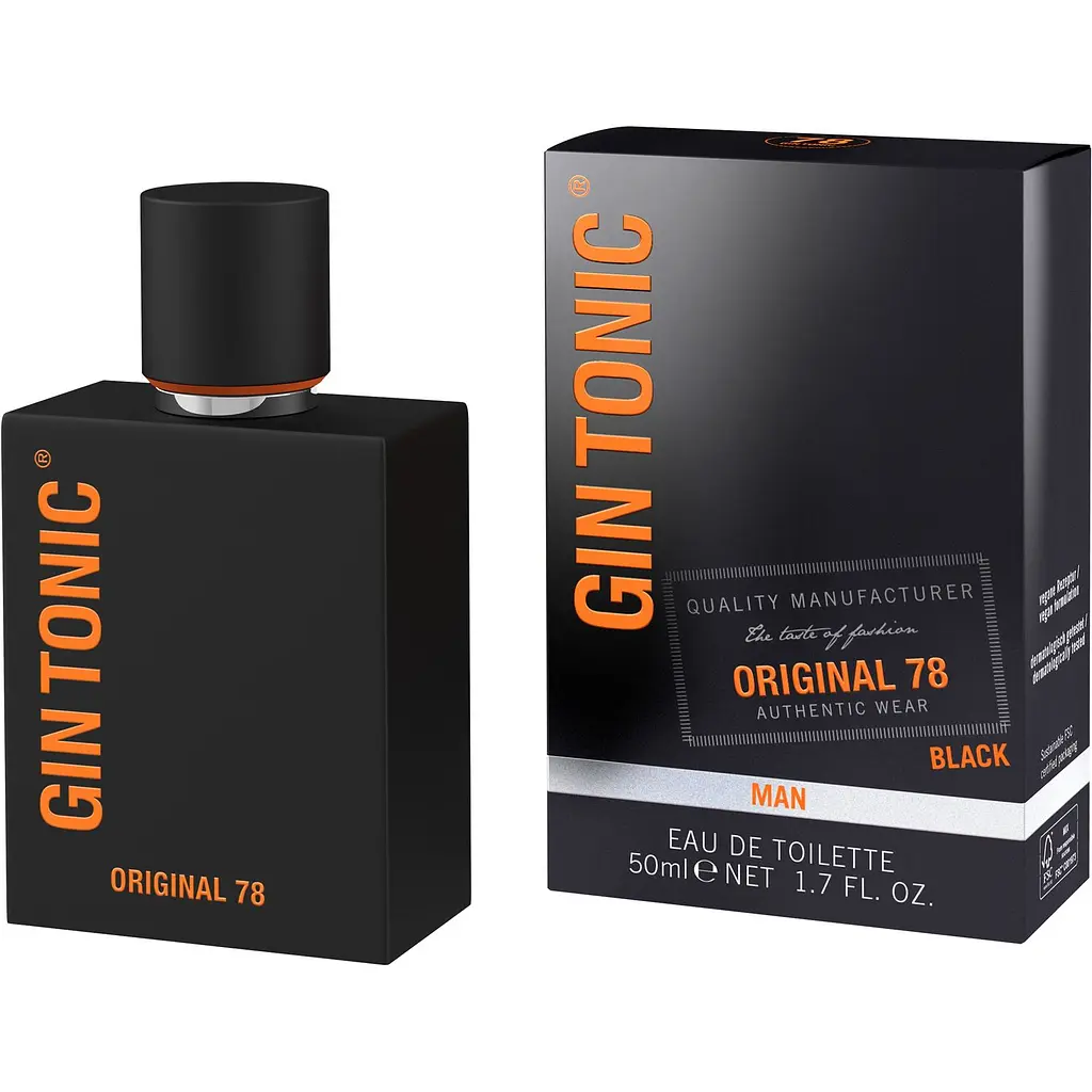 Туалетная вода для мужчин Gin Tonic Original 78 Black 50 мл - фото 2