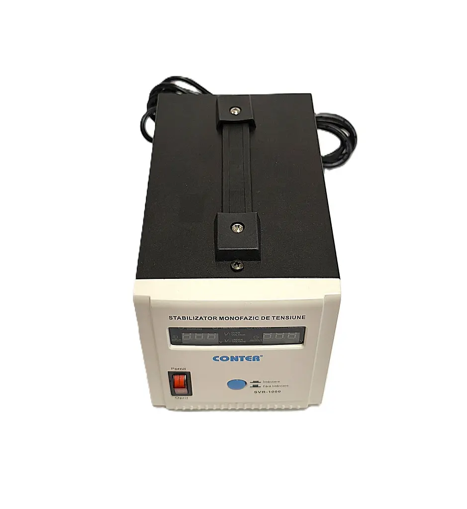 Стабілізатор напруги релейний Conter SVR-1000VA 750W 150–270V однофазний, підлоговий, LED дисплей, 2 євророзетки - фото 6