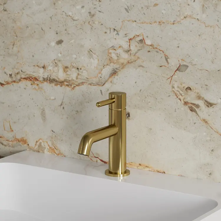 Смеситель для раковины Omnires Y brushed gold (Y1210NGLB) - фото 3