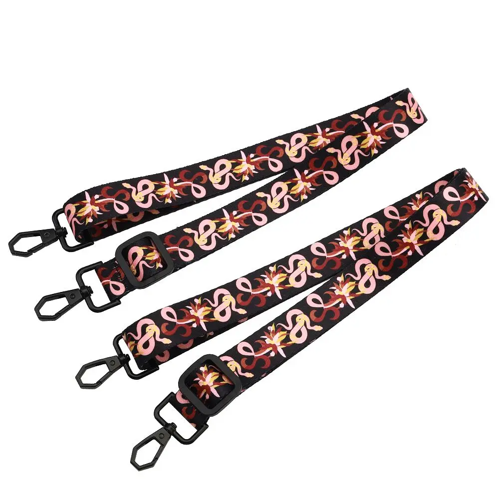 БДСМ-набір LOCKINK The Flowering Serpent Bondage Set, чорний, з малюнком у вигляді змій, 7 предметів - фото 7