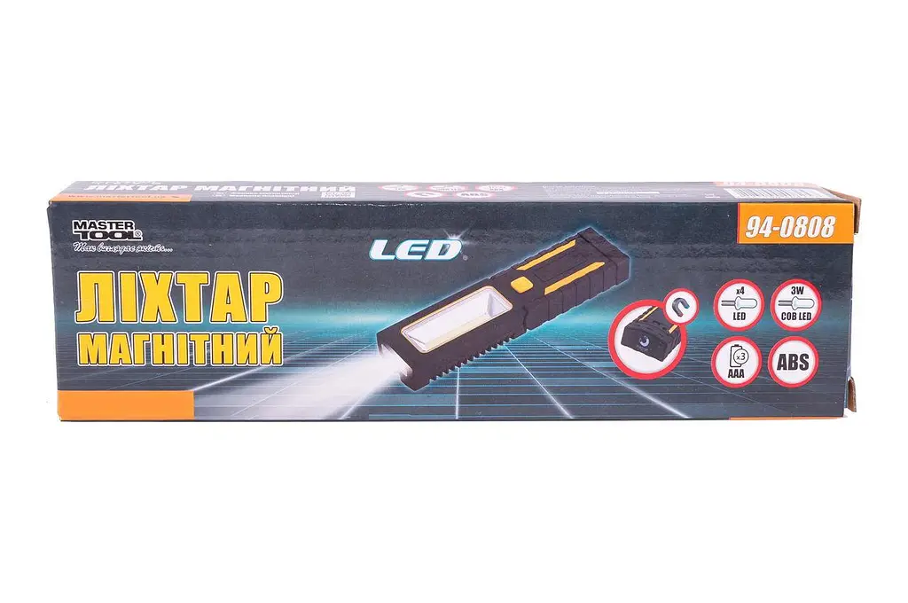 Фонарь подвесной магнитный на батарейках Mastertool 94-0808 5LED x 3 Вт (1COB) - фото 7