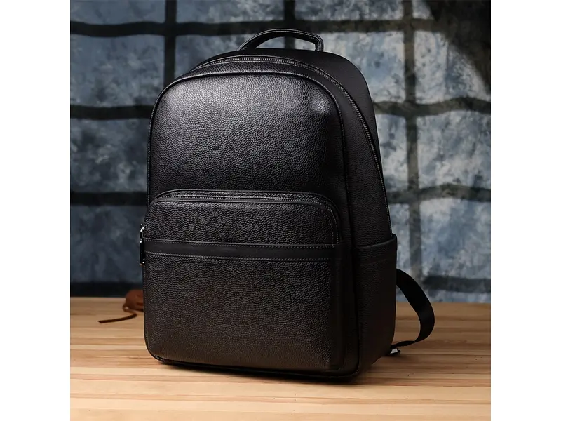 Місткий рюкзак для чоловіків з натуральної шкіри Vintage 30х40х15 см sum0027396 - фото 9