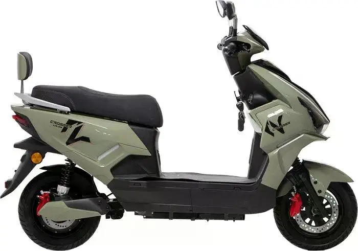 Электроскутер Двухместный Crosser CR23 (2500W, 72V/23Ah) Зеленый - фото 6