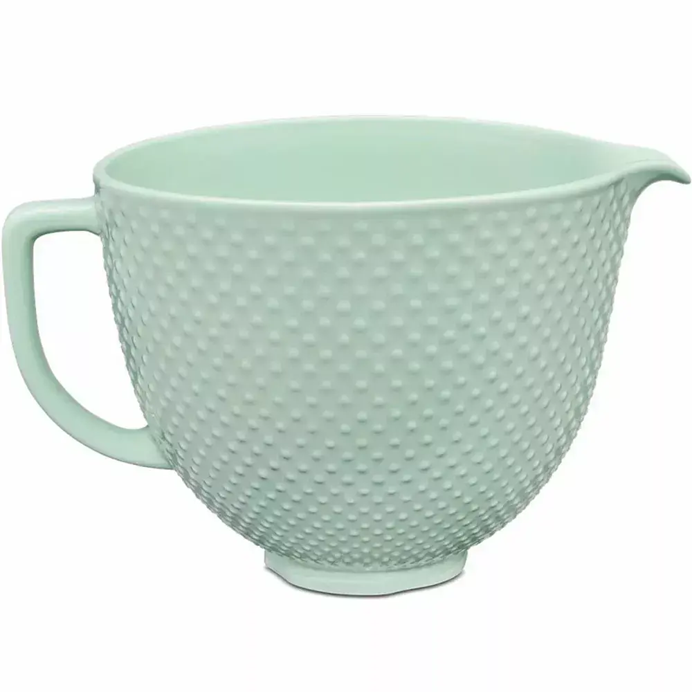 Чаша KitchenAid 4,7 л 5KSM2CB5TDD керамічна, з ручкою, текстурована, візерунок краплі роси