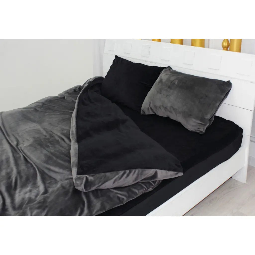 Постільна білизна MirSon Велюр Winter Frost 28-0005 + 28-0007 Trollius Velvet 2х160х220 (2200004008264) - фото 3