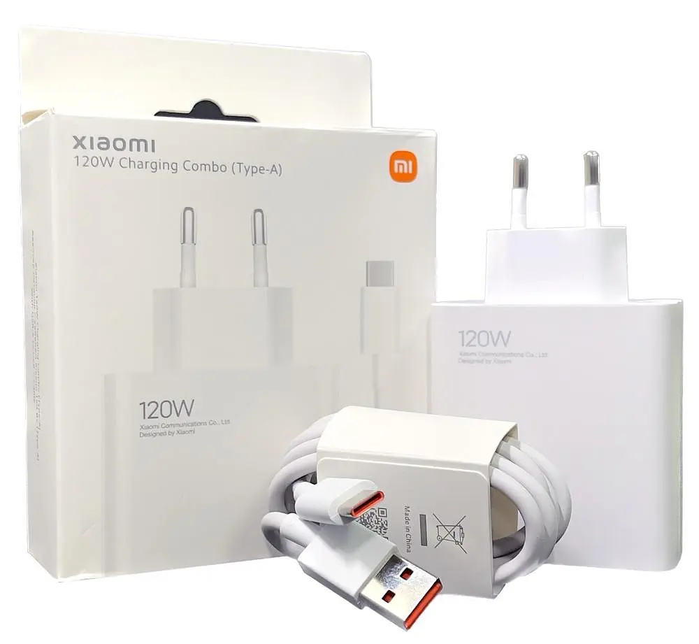 Блок живлення — зарядний пристрій Xiaomi 120 W + кабель USB to Type-C - фото 3