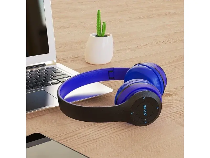 Навушники Borofone BO4 Charming Rhyme Wireless Blue - фото 4