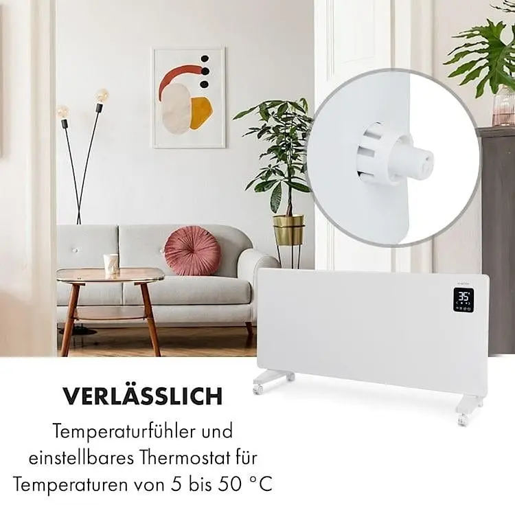 Конвекционный обогреватель Klarstein Bensin Smart 2500 (10035402) - фото 10