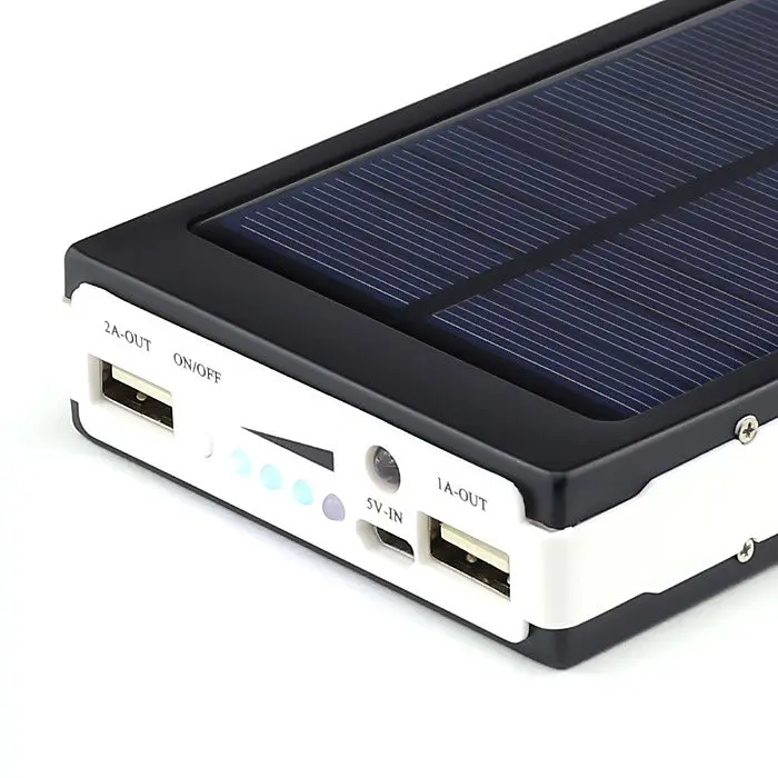 Повербанк UKC Solar Power Bank 90000 mAh, портативна зовнішня батарея з ліхтариком, УФ-підсвіткою та сонячною панеллю - фото 4
