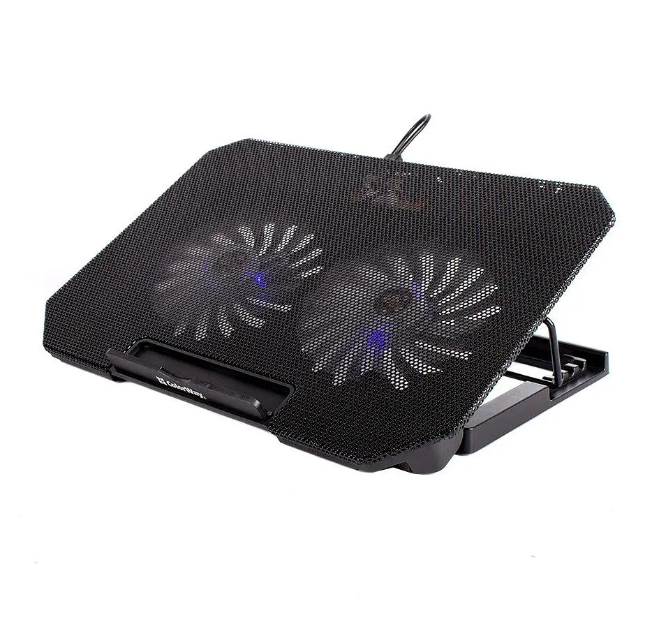 Охолоджувальна підставка для ноутбука 15.6 дюйма ColorWay Cooling Game CL-Q100 2xfans - фото 2