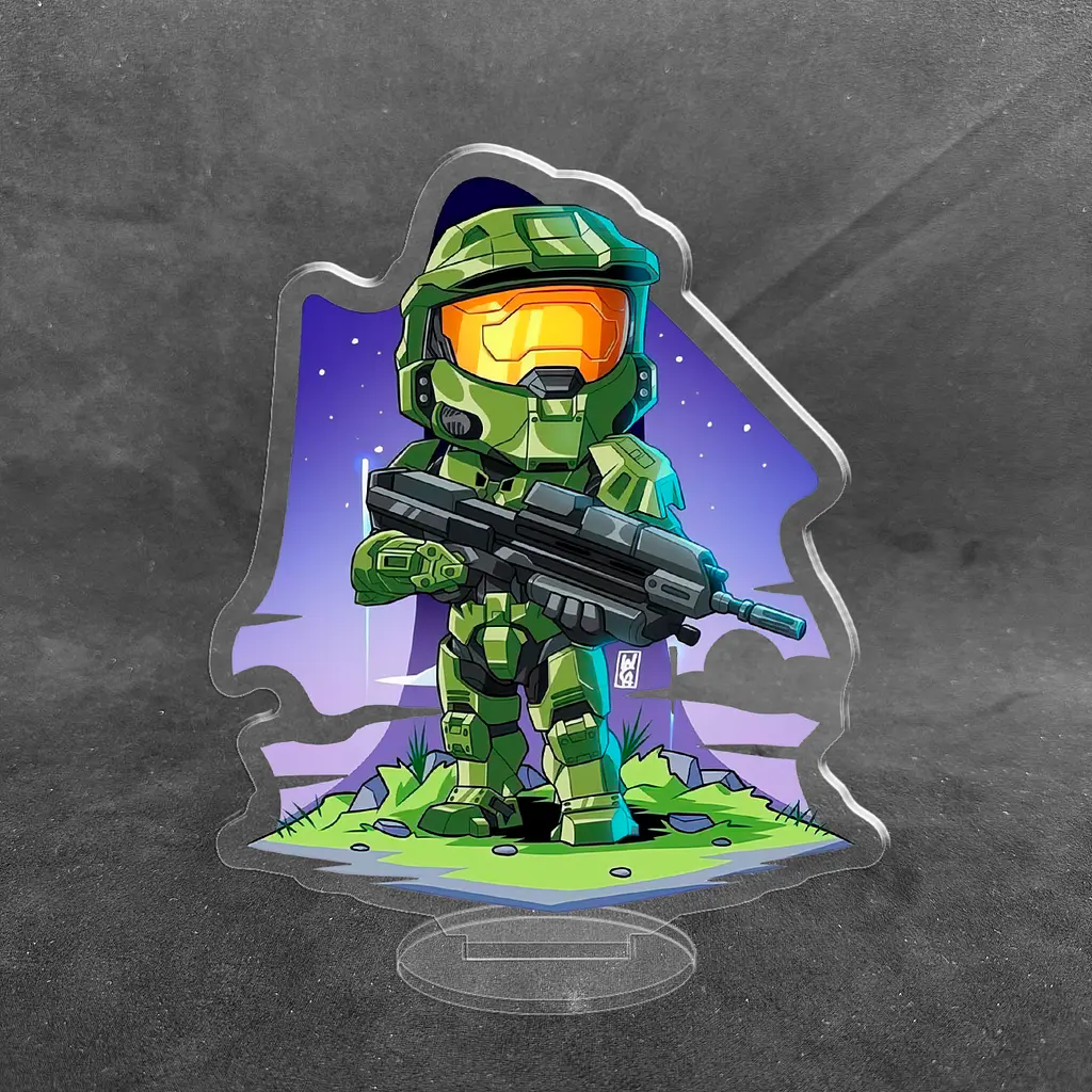 Акрилова колекційна фігурка Chibi Halo Мастер Чиф 1 10 cм