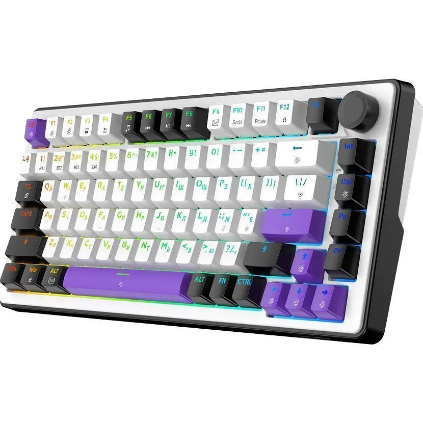 Клавіатура Hator Hellyberry HK75 White/Violet Wireless (HK75_wireless) [157456] - фото 3