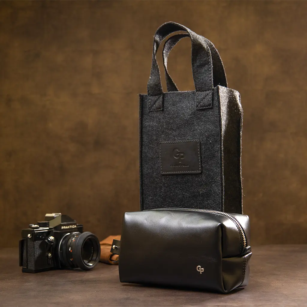 Чоловіча шкіряна косметичка GRANDE PELLE 17х10.5х7 см acs0018587 - фото 8