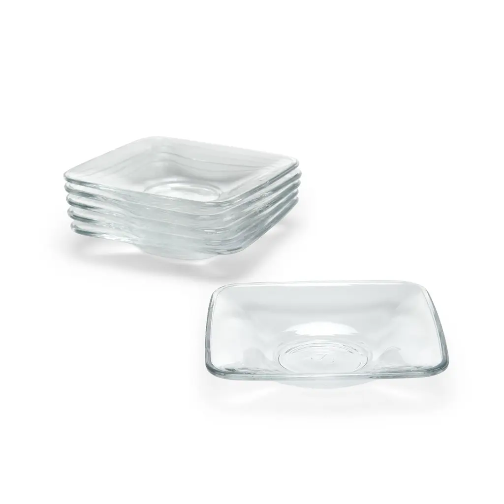 Набір блюдець Pasabahce Kare 102 х 102 мм 6 шт. (54261) - фото 3