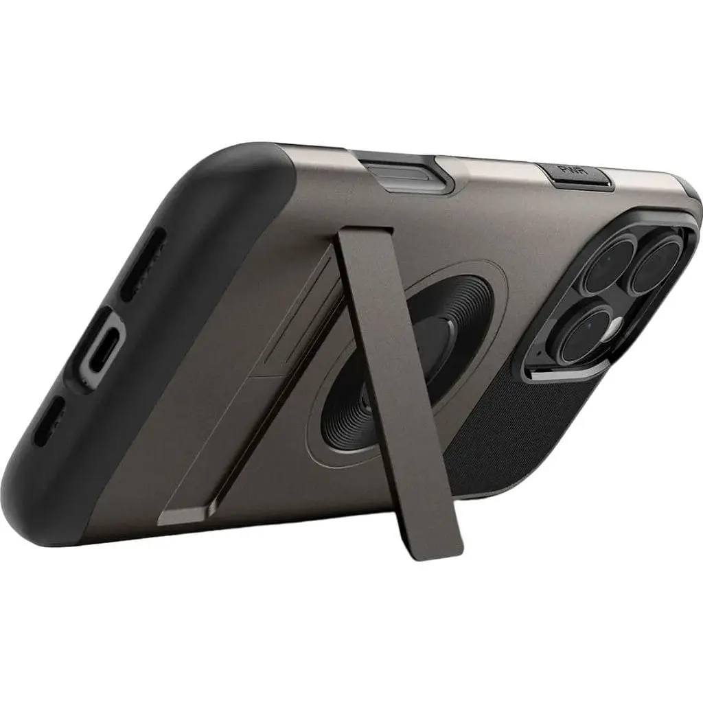 Оригинальный противоударный чехол Spigen Slim Armor (MagFit) MagSafe для iPhone 16 Pro Max Gunmetal ACS08033 - фото 4