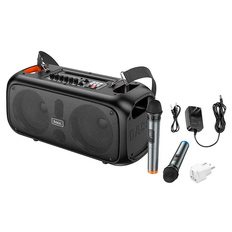 Акустика-караоке Hoco Bs54 Party wireless dual mic outdoor 2 мікрофони - фото 5