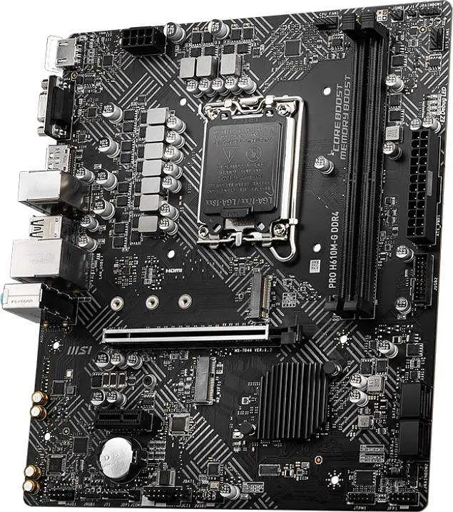 Материнська плата MSI PRO H610M-G DDR4 (PRO H610M-G DDR4) (Socket 1700, Intel H610, Micro-ATX) - фото 3
