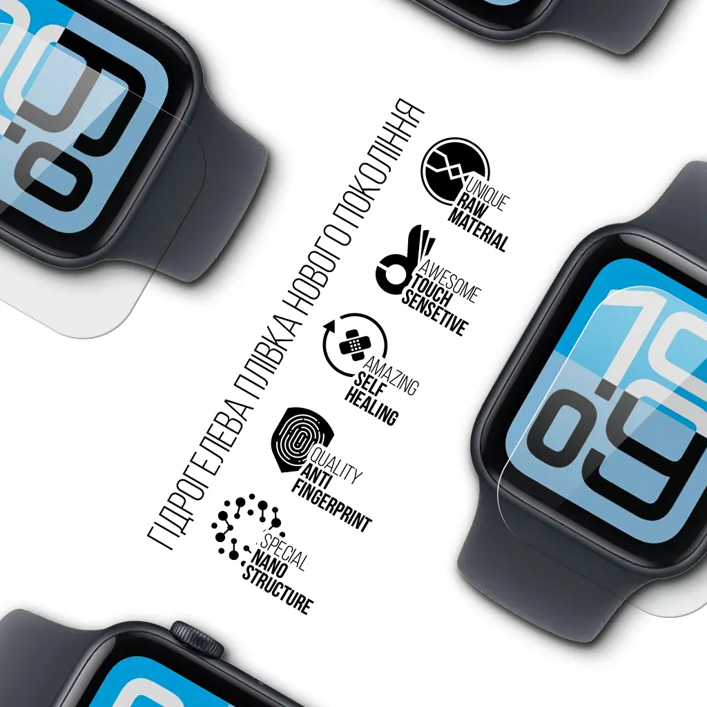 Плівка захисна Armorstandart hydrogel Apple Watch SE 3 2025 40mm 6 pcs (ARM88735) - фото 2