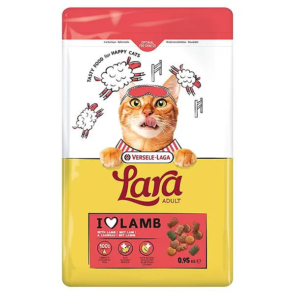 Сухий корм преміум-класу для котів Lara Adult with Lamb ЛАРА ЯГНЯ 950 г