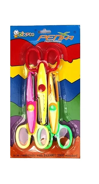 Набор фигурных ножниц С 36973 13.5 см, 3 шт. на блистере (6900067369734) Микс - фото 3