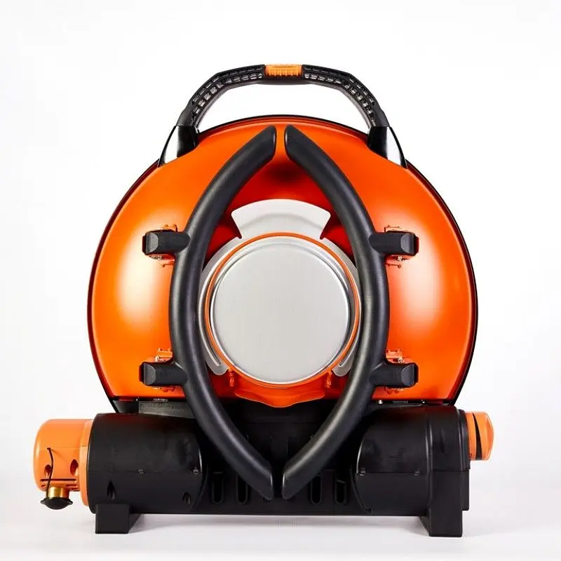 Портативный газовый гриль O-Grill 900 переносной, оранжевый + шланг в подарок! - фото 4