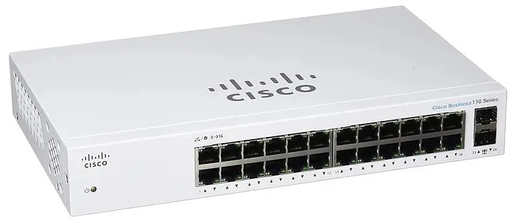 Коммутатор CBS110 24xGE, 2x1G SFP Shared, Unmanaged Cisco teh0018099 - фото 2