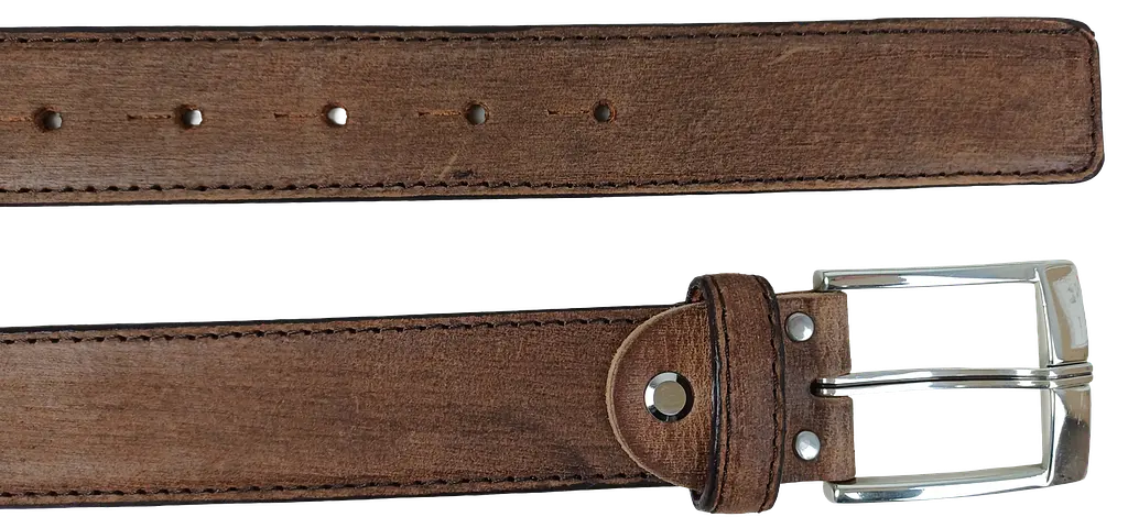 Ремінь чоловічий Vanzetti Vintage 116 см 3.3 см шкіра Коричневий - фото 7