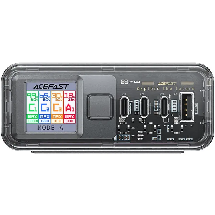 Зарядний пристрій 4xUSB 218W (3xUSB-C+USB-A) Gan Z4 Fast Charger Acefast - фото 2