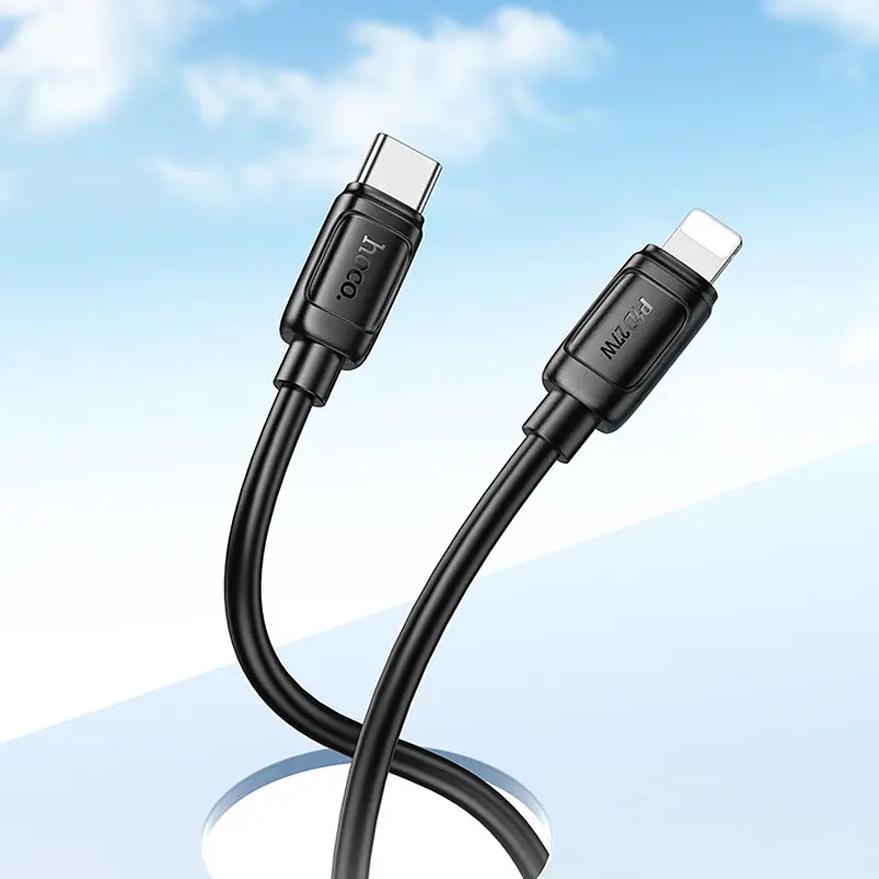 Дата кабель Hoco X115 Surpass Type-C to Lightning 27W (1m) Black - фото 5
