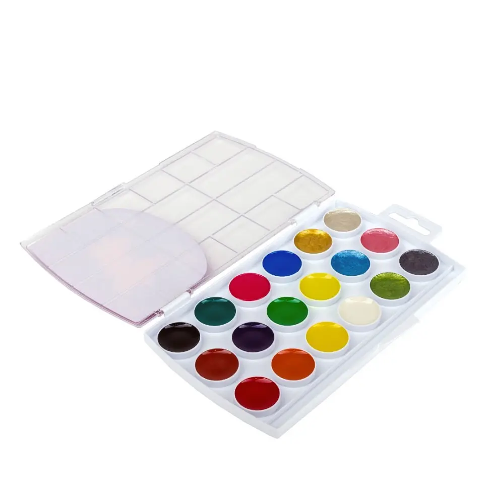 Дитяча акварель "Творчість" ГАММА'UA 400112, 18 кольорів, медова, без пензля - фото 2