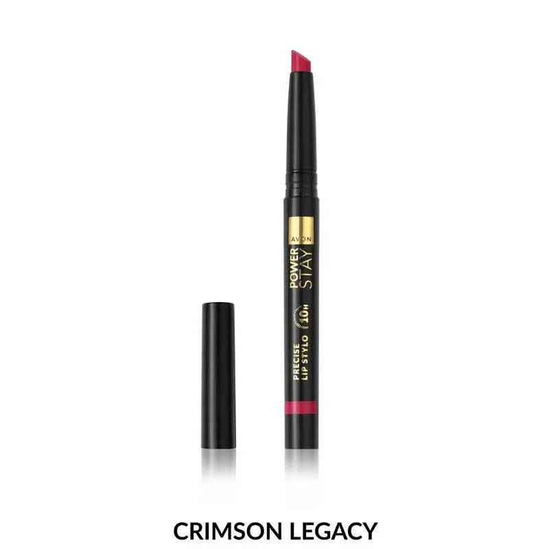 Губна помада Суперстійкість Avon Power Stay Up To 10 Hour Багряний спадок/Crimson Legacy, 1.2г - фото 2