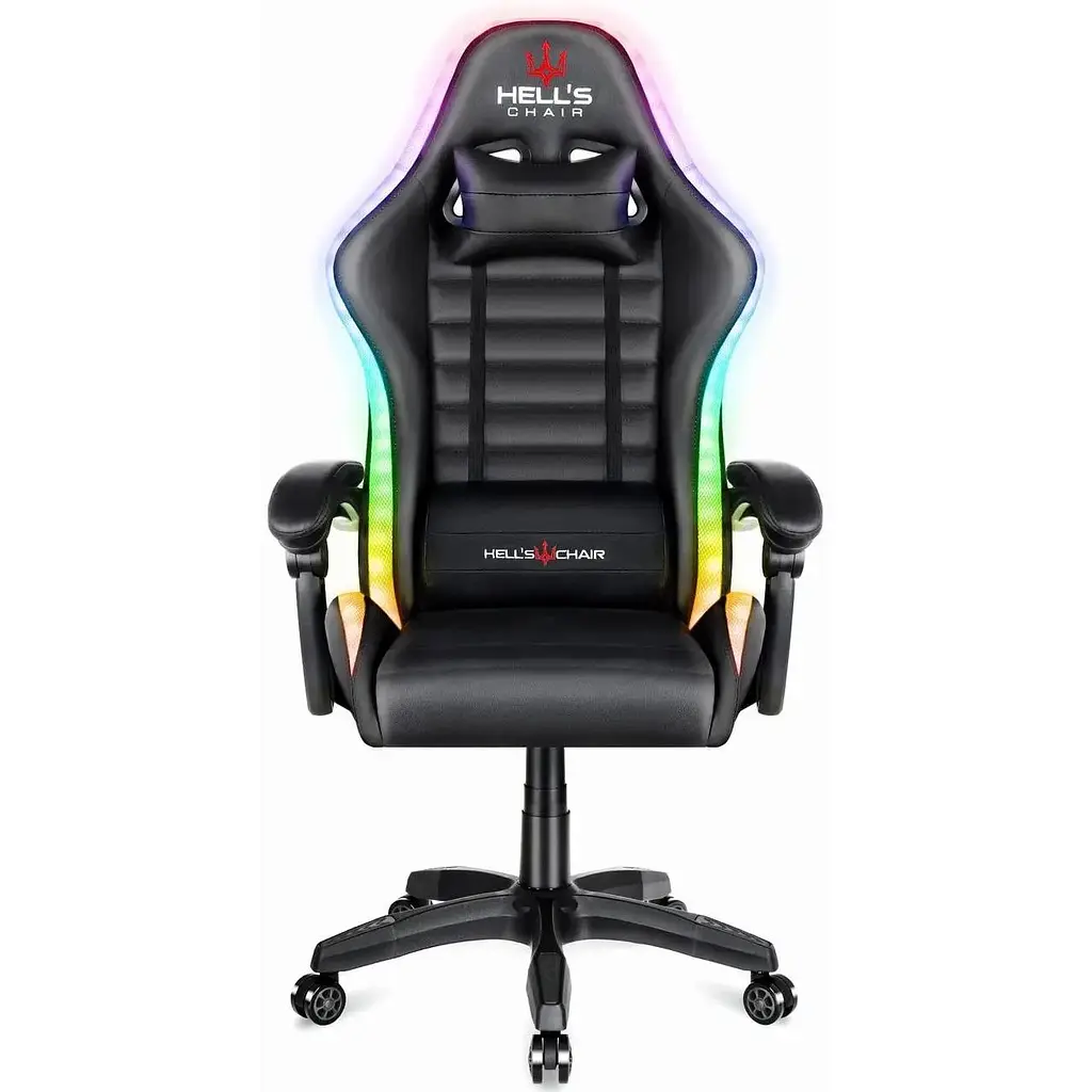 Комп'ютерне крісло Hell's HC-1003 Led RGB Black - фото 2