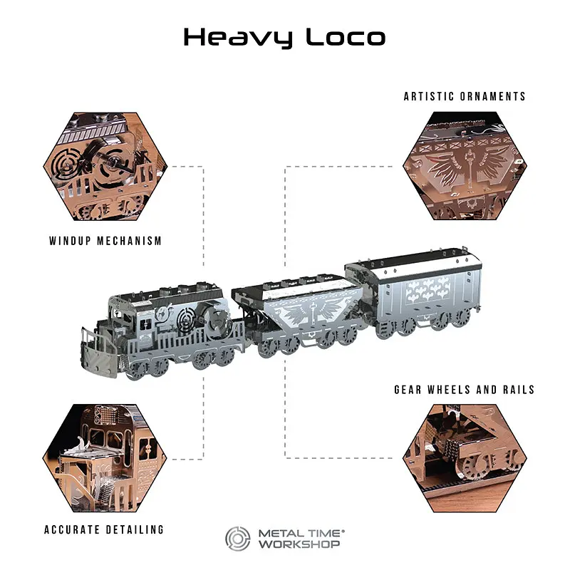 Колекційна модель Metal Time Heavy Loco MT023 - фото 4