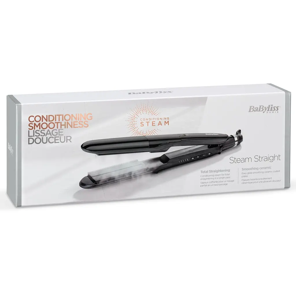 Випрямляч для волосся Babyliss Conditioning Smoothness ST492E чорний - фото 4
