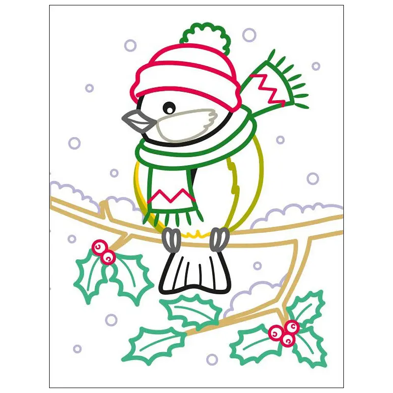 Дитячі кольорові розмальовки "Санта і друзі" 18712, 2-3 роки - фото 2