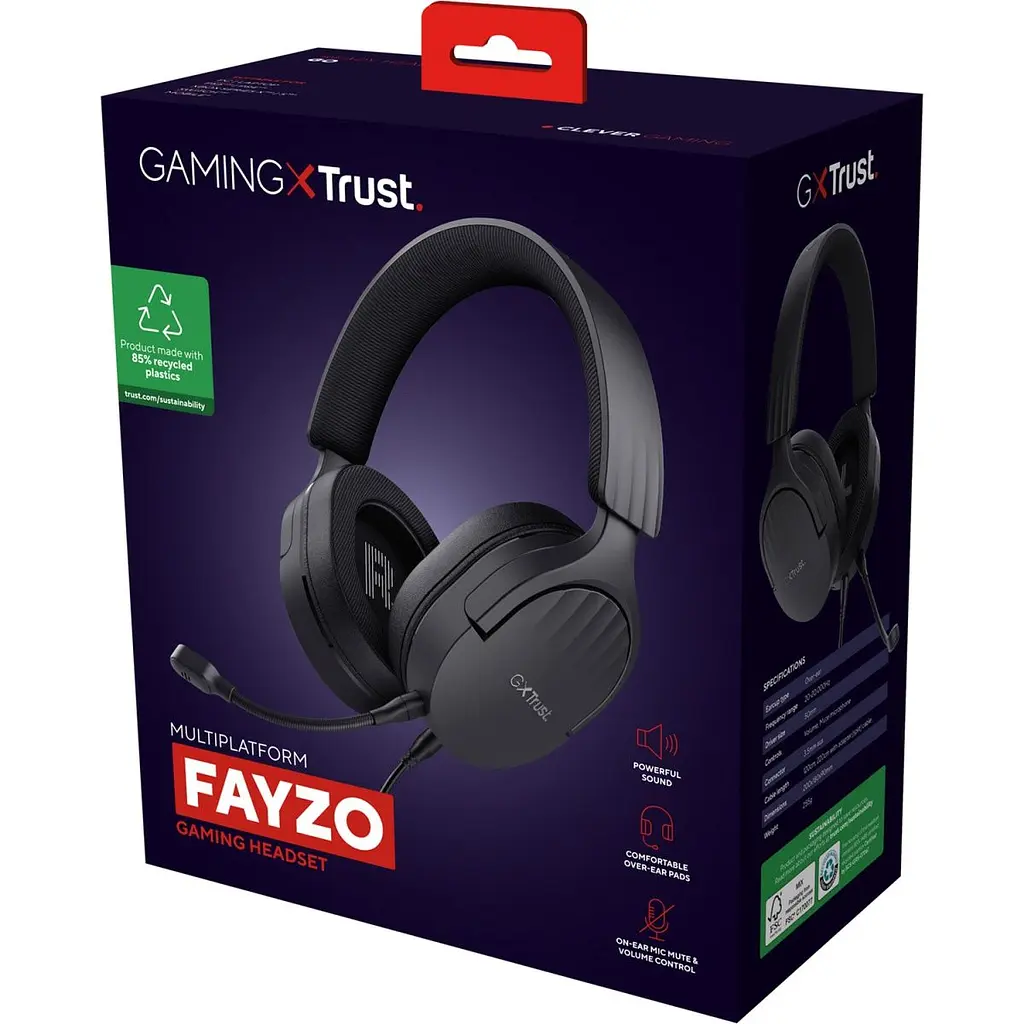 Ігрові навушники Trust GXT 489 Fayzo 3.5мм Black (24898) [119421] - фото 7