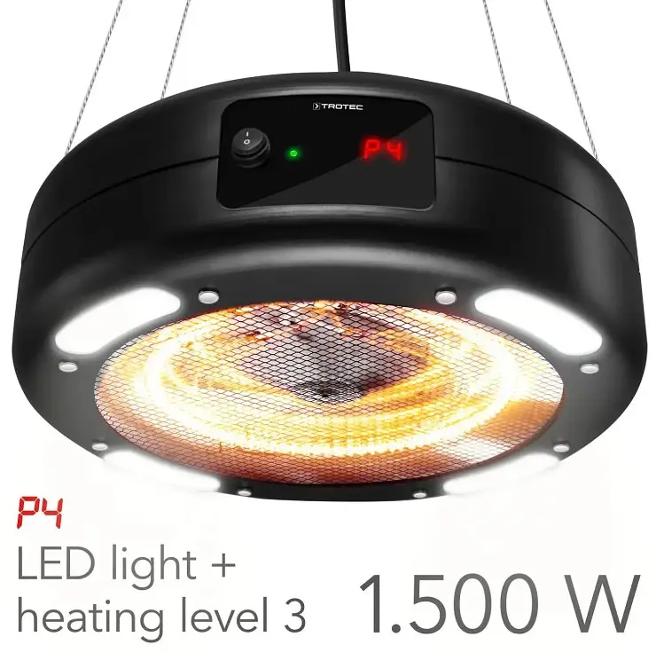 Обігрівач інфрачервоний Trotec IR 1550 SC 1500W + LED Black (1410003812) - фото 5