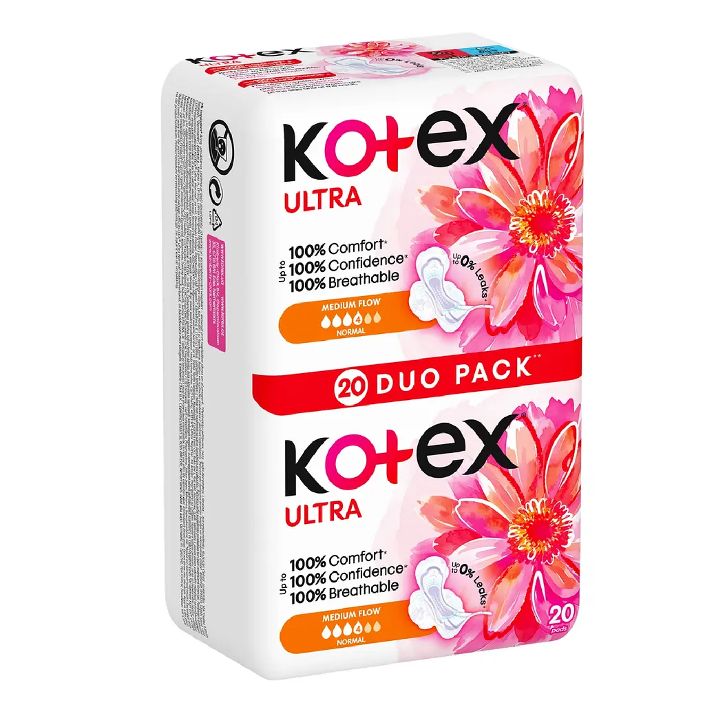Гігієнічні прокладки Kotex Ultra Dry Normal Duo 40 шт. (2 п. x 20 шт.) - фото 3