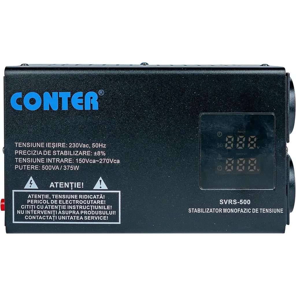 Стабілізатор напруги Conter SVRS-500VA/375W (CR-SVRS-500) [157937] - фото 4