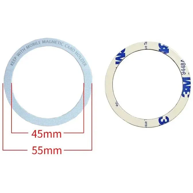 Стальная пластина DK для MagSafe Ring Letter на скотче (Кольцо О / white) - фото 2