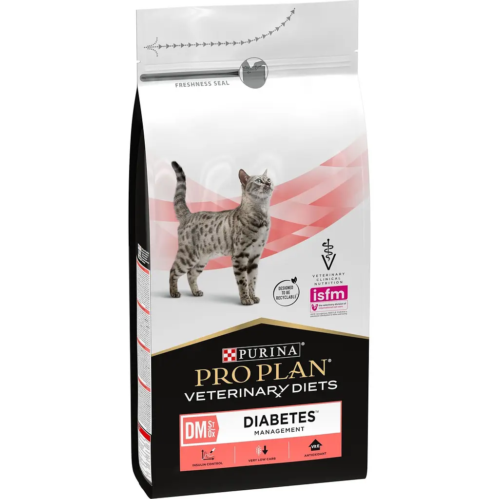 Сухий корм для котів Purina Pro Plan Veterinary Diets DM ST/OX Diabetes Managment 1.5 кг - фото 2