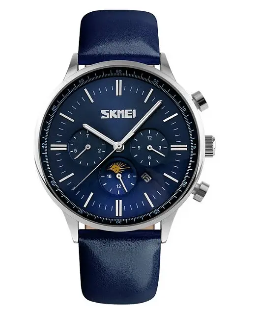 Чоловічий годинник Skmei 9117 Gold Brown класичні - фото 2