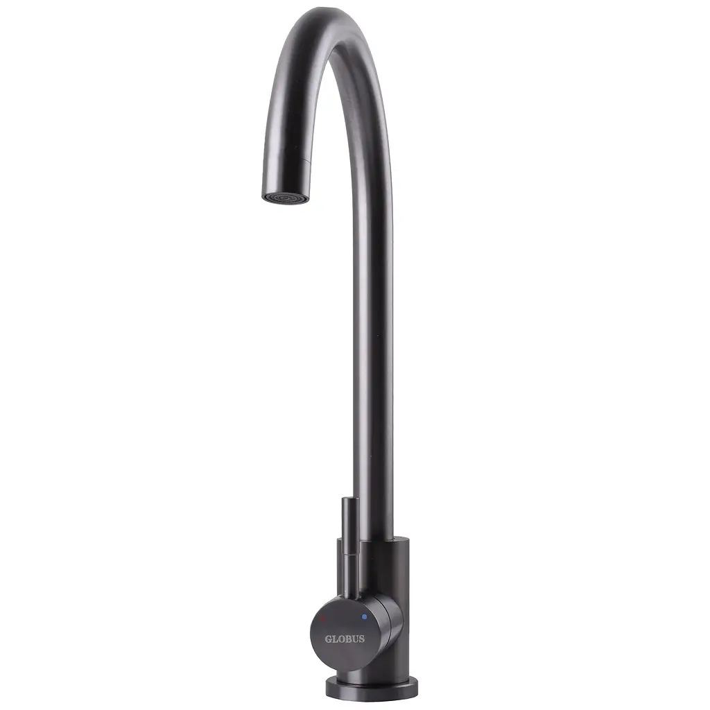 Смеситель для кухни Globus Lux Alpen SBT1-203S-GP Графит - фото 6