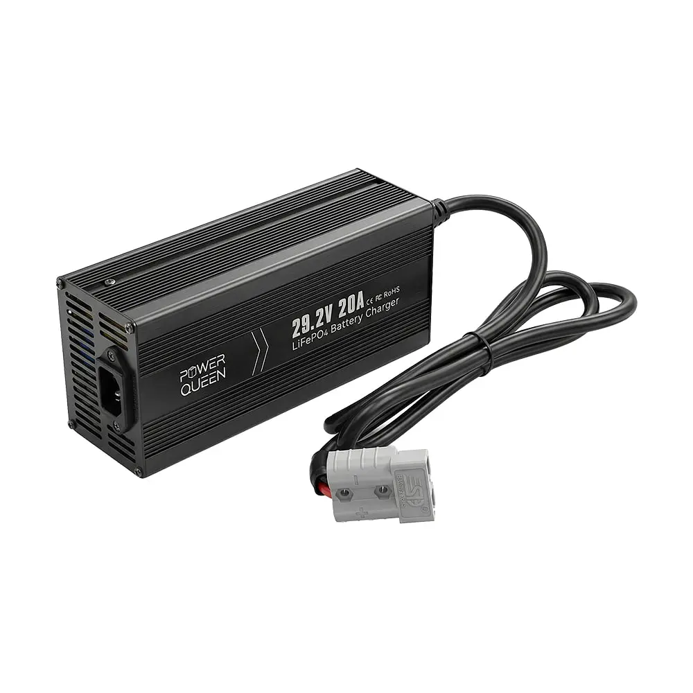 Зарядний пристрій для акумуляторних батарей LiFePO4 29.2V/20A Power Queen P24V20A-BCHA-MINI-X (44-00530) - фото 4