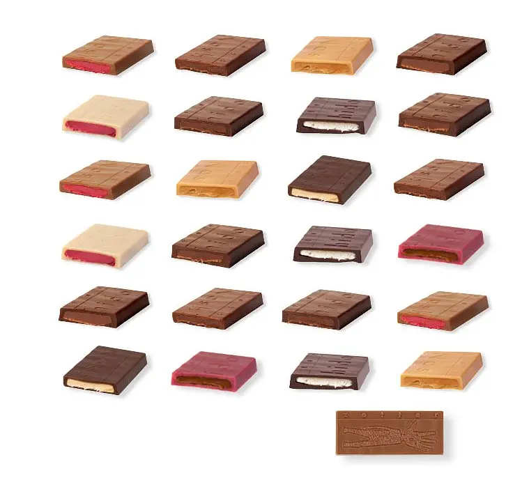 Набор шоколада Zotter Nashido Адвент календарь органический 212 г - фото 3