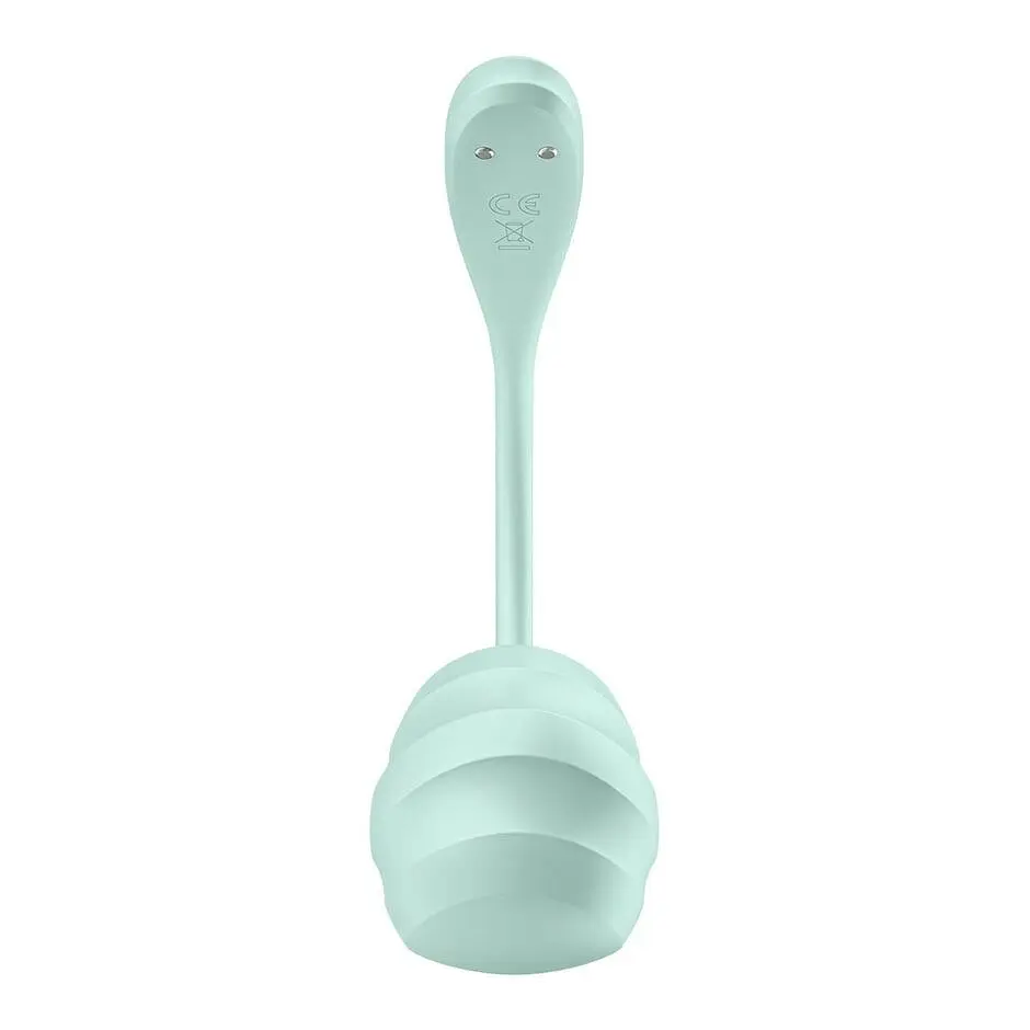 Смарт-віброяйце Satisfyer Smooth Petal Connect App Mint - фото 4