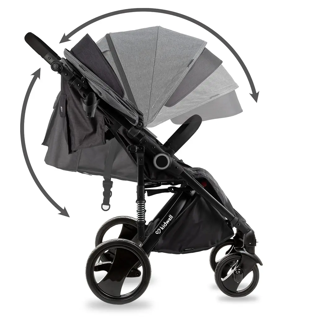 Прогулянкова коляска Kidwell Carell Dark Gray - фото 4