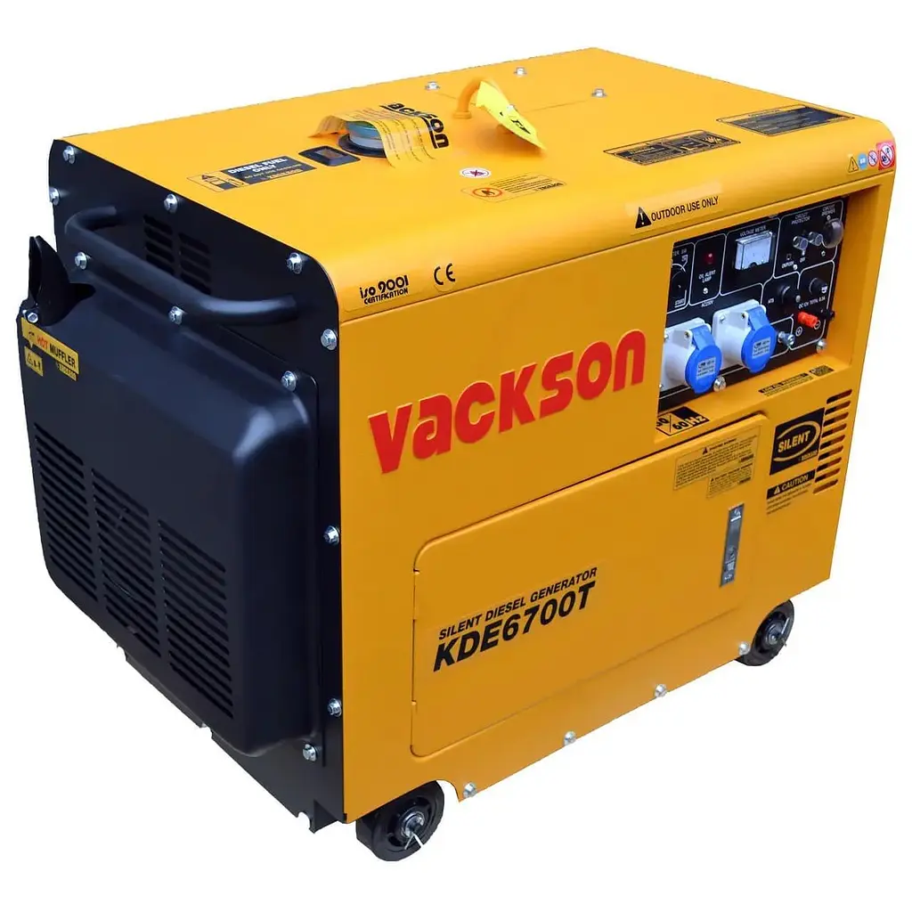 Генератор Vackson KDE6700T / 5000 Вт / Дизель (KDE6700T) - фото 2