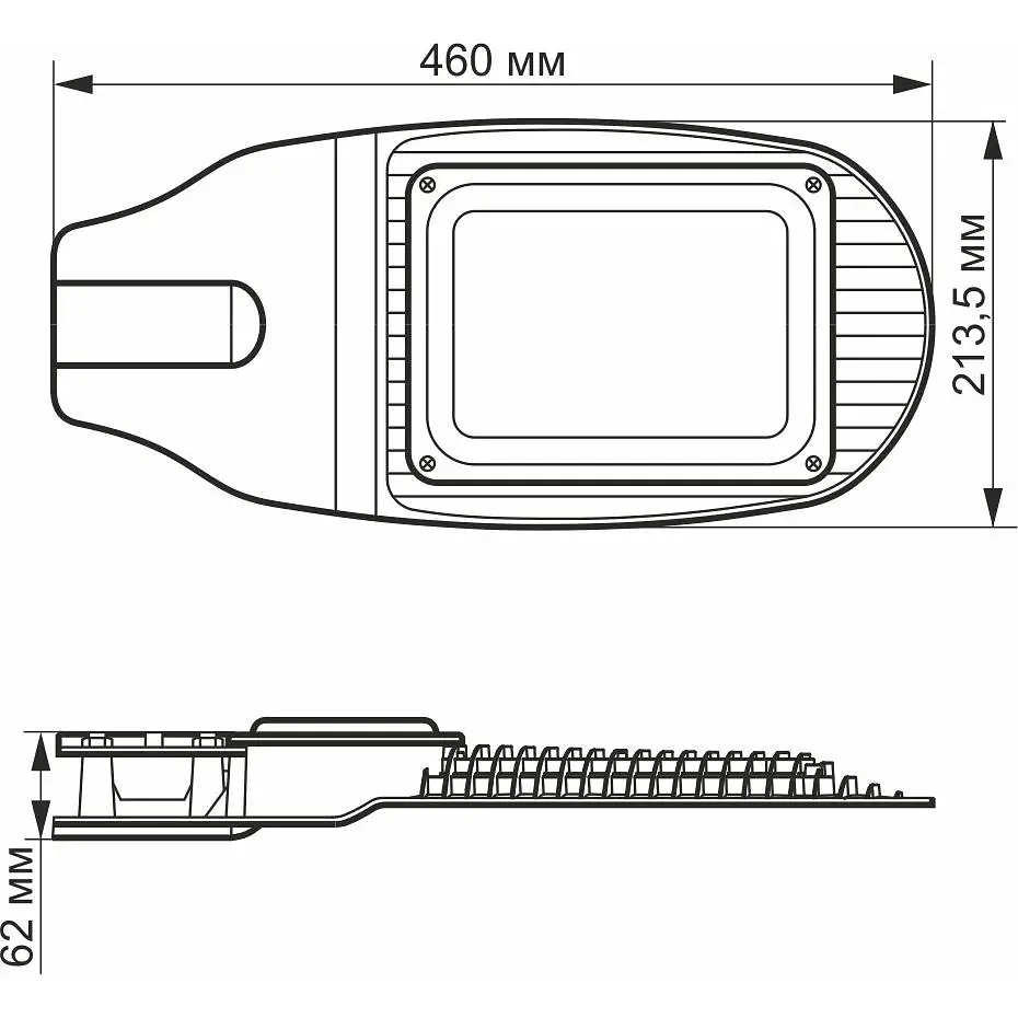 Світлодіодний ліхтар Videx 50W 5000K Сірий (VL-SL06-505) [144912] - фото 3